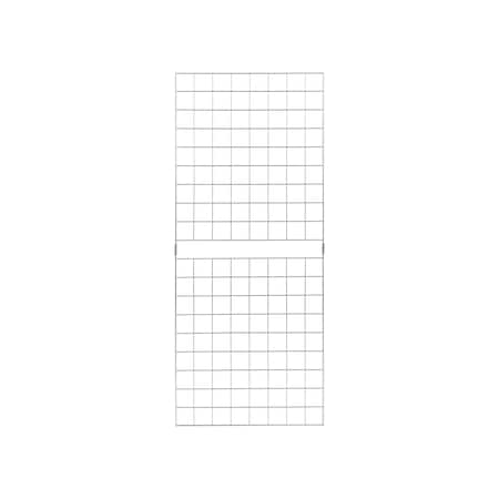 Econoco 2'x5' Chrome Portable Grid Panel, Pack Of 3 C2X5